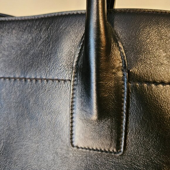 RIVE GAUCHE large tote bag in smooth leather - Picture 7 of 11